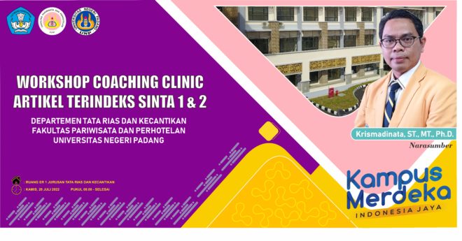 WORKSHOP COACHING CLINIC ARTIKEL TERINDEKS SINTA 1&2